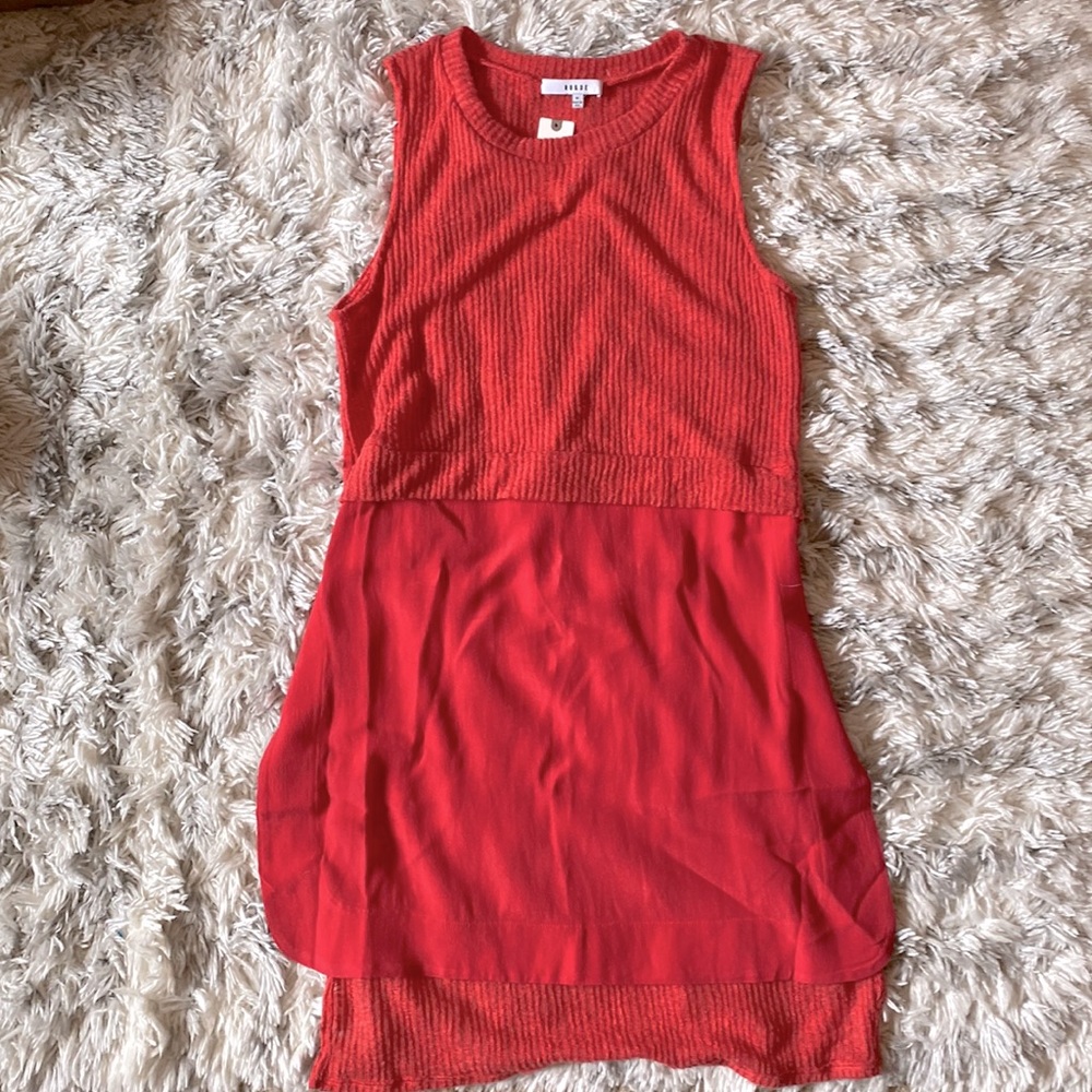 RO&DE orange sleeveless tunic